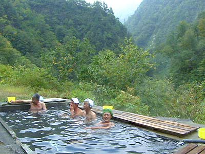 阿曽原温泉の露天風呂